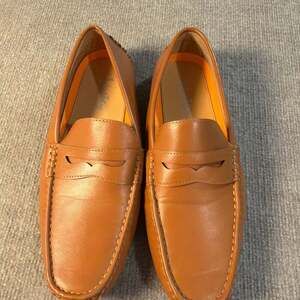 Vostey Men's Penny Loafers Slip On Driving Shoes Brown